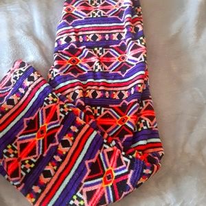 Fuzzy Colorful PJ Pants